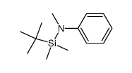 N-(叔丁基二甲基硅基)-N-甲基苯胺 结构式