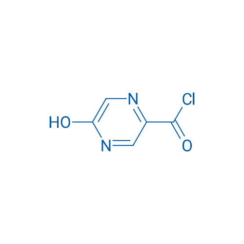 5-Hydroxypyrazine-2-carbonyl chloride 结构式