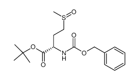 Butanoic acid, 4-(methylsulfinyl)-2-[[(phenylmethoxy)carbonyl]amino]-, 1,1-dimethylethyl ester, (2S)- 结构式