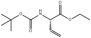 3-Butenoic acid, 2-[[(1,1-dimethylethoxy)carbonyl]amino]-, ethyl ester, (S)- (9CI) 结构式