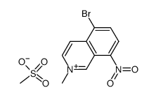 5-溴-2-甲基-8-硝基异喹啉鎓甲磺酸盐 结构式
