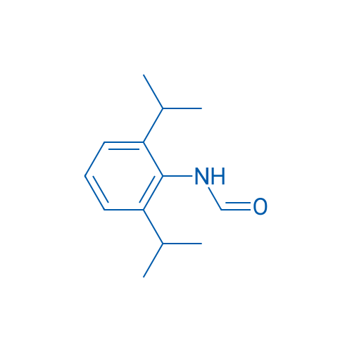 N-(2,6-二异丙基苯基)甲酰胺 结构式