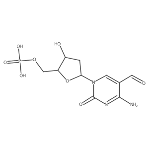 2'-脱氧-5-甲酰基-5'-胞苷酸 结构式