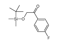 2-(tert-Butyl-dimethylsilanyloxy)-1-(4-fluorophenyl)-ethanone 结构式