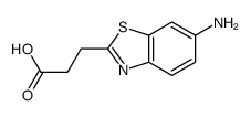 6-氨基-2-苯并噻唑丙酸 结构式