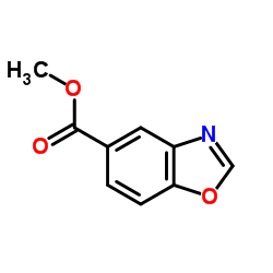 5-苯并恶唑羧酸甲酯 结构式