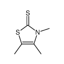 2(3H)-Thiazolethione, 3,4,5-trimethyl- 结构式