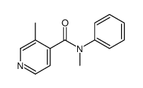 4-PYRIDINECARBOXAMIDE, N,3-DIMETHYL-N-PHENYL- 结构式