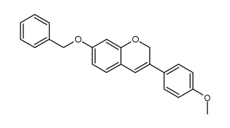 3-(4-甲氧基苯基)-7-(苄氧基)-2H-1-苯并吡喃 结构式