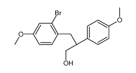 (S)-2-Bromo-4-methoxy--(4-methoxyphenyl)benzenepropanol 结构式