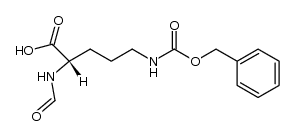 L-Ornithine, N2-formyl-N5-[(phenylmethoxy)carbonyl]- 结构式