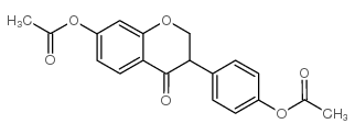 4',7-二羟基异黄烷-4-酮二乙酸酯 结构式