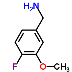 4-氟-3-甲氧基苄胺 结构式