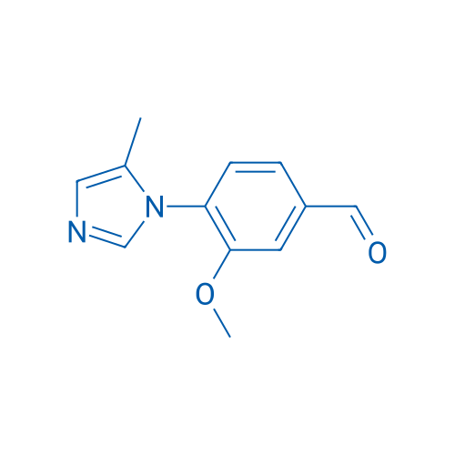 Benzaldehyde, 3-methoxy-4-(5-methyl-1H-imidazol-1-yl)- 结构式