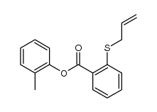 2-(烯丙基硫代)苯甲酸-2-甲基苯酯 结构式