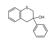 2H-1-Benzothiopyran-3-ol, 3,4-dihydro-3-phenyl- 结构式