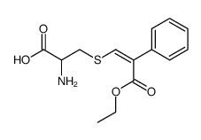 Atropic acid, β-(2-amino-2-carboxyethylthio)-, ethyl ester (5CI) 结构式