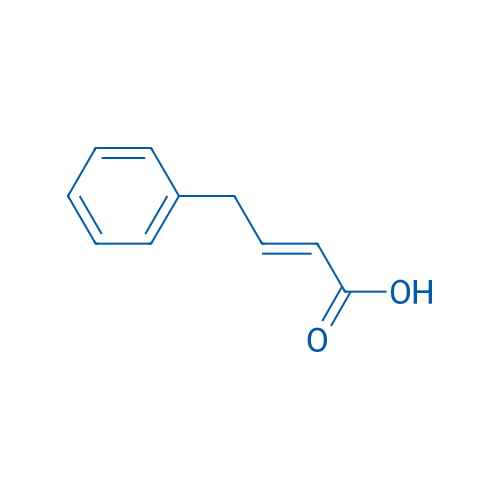 (E)-4-苯基-2-丁烯酸 结构式