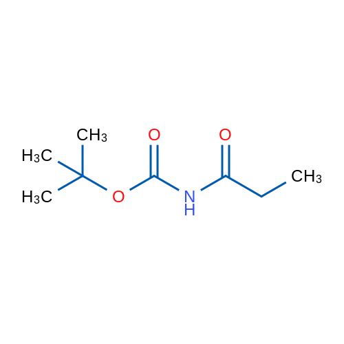 Carbamic acid, (1-oxopropyl)-, 1,1-dimethylethyl ester (9CI) 结构式
