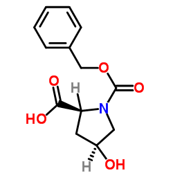 顺式-N-CBZ-L-羟脯氨酸 结构式