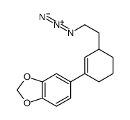 5-[3-(2-叠氮乙基)-1-环己烯-1-基]-1,3-苯并二氧杂环戊烯 结构式