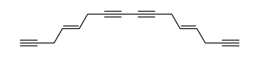 4,12-Hexadecadiene-1,7,9,15-tetrayne, (E,E)- (8CI) 结构式
