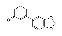 2-Cyclohexen-1-one, 3-(1,3-benzodioxol-5-yl)- 结构式