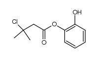 3-氯-3-甲基丁酸-2-羟基苯酯 结构式