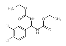 Carbamic acid, [(3,4-dichlorophenyl)methylene]bis-, diethyl ester (9CI) 结构式