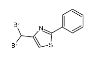 4-(二溴甲基)-2-苯基噻唑 结构式