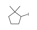 2-碘-1,1-二甲基环戊烷 结构式