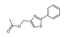 4-Thiazolemethanol, 2-phenyl-, 4-acetate 结构式