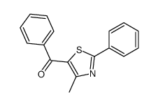 Methanone, (4-methyl-2-phenyl-5-thiazolyl)phenyl- 结构式