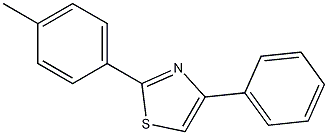 4-苯基-2-(对甲苯基)噻唑 结构式
