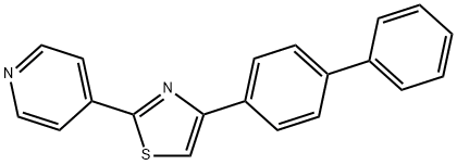 4-(4-联苯基)-2-(4-吡啶基)噻唑 结构式