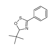 5H-1,2,4-Oxathiazole, 5-(1,1-dimethylethyl)-3-phenyl- 结构式