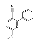 2-甲硫基-4-苯基嘧啶-5-甲腈 结构式