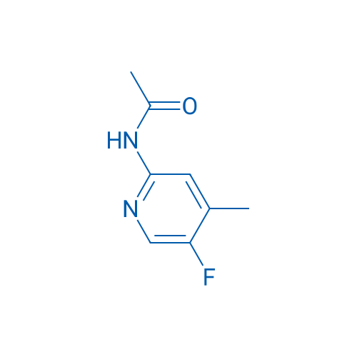 N-(5-氟-4-甲基吡啶-2-基)乙酰胺 结构式