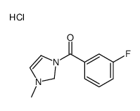 1H-Imidazolium, 3-(3-fluorobenzoyl)-1-methyl-, chloride (1:1) 结构式
