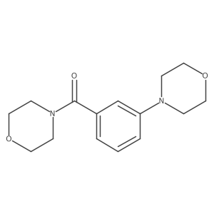 4-吗啉基[3-(4-吗啉基)苯基]甲酮 结构式