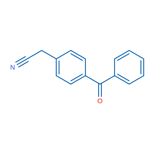 4-苯甲酰基苯乙腈 结构式
