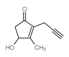 2-炔丙基-3-甲基-4-羟基-2-环戊烯-1-酮 结构式