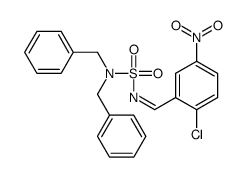 Sulfamide, N'-[(2-chloro-5-nitrophenyl)methylene]-N,N-bis(phenylmethyl)- 结构式