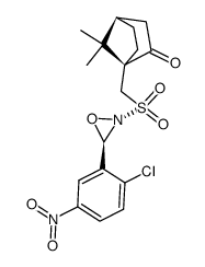 Oxaziridine, 3-(2-chloro-5-nitrophenyl)-2-[[(7,7-dimethyl-2-oxobicyclo[2.2.1]hept-1-yl)methyl]sulfonyl]-, [2R-[2α(1S*,4R*),3β]]- (9CI) 结构式