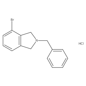 2-苄基-4-溴异吲哚啉盐酸盐 结构式
