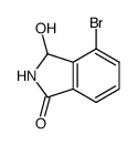 4-溴-3-羟基异吲哚啉-1-酮 结构式