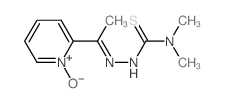 Hydrazinecarbothioamide, N,N-dimethyl-2-[1-(1-oxido-2-pyridinyl)ethylidene]- 结构式