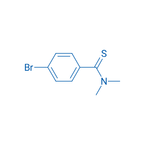4-溴-N,N-二甲基硫代苯甲酰胺 结构式