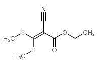 3,3-双(甲硫基)-2-氰基丙烯酸乙酯 结构式