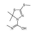 N,2,2-三甲基-5-(甲硫基)-1,3,4-噻二唑-3(2H)-甲酰胺 结构式
